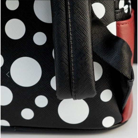 Loungefly Disney Minnie Mouse White & Black Polka Dot Faux Leather Mini … main image 9
